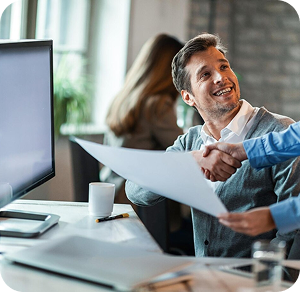 Digital business card interface