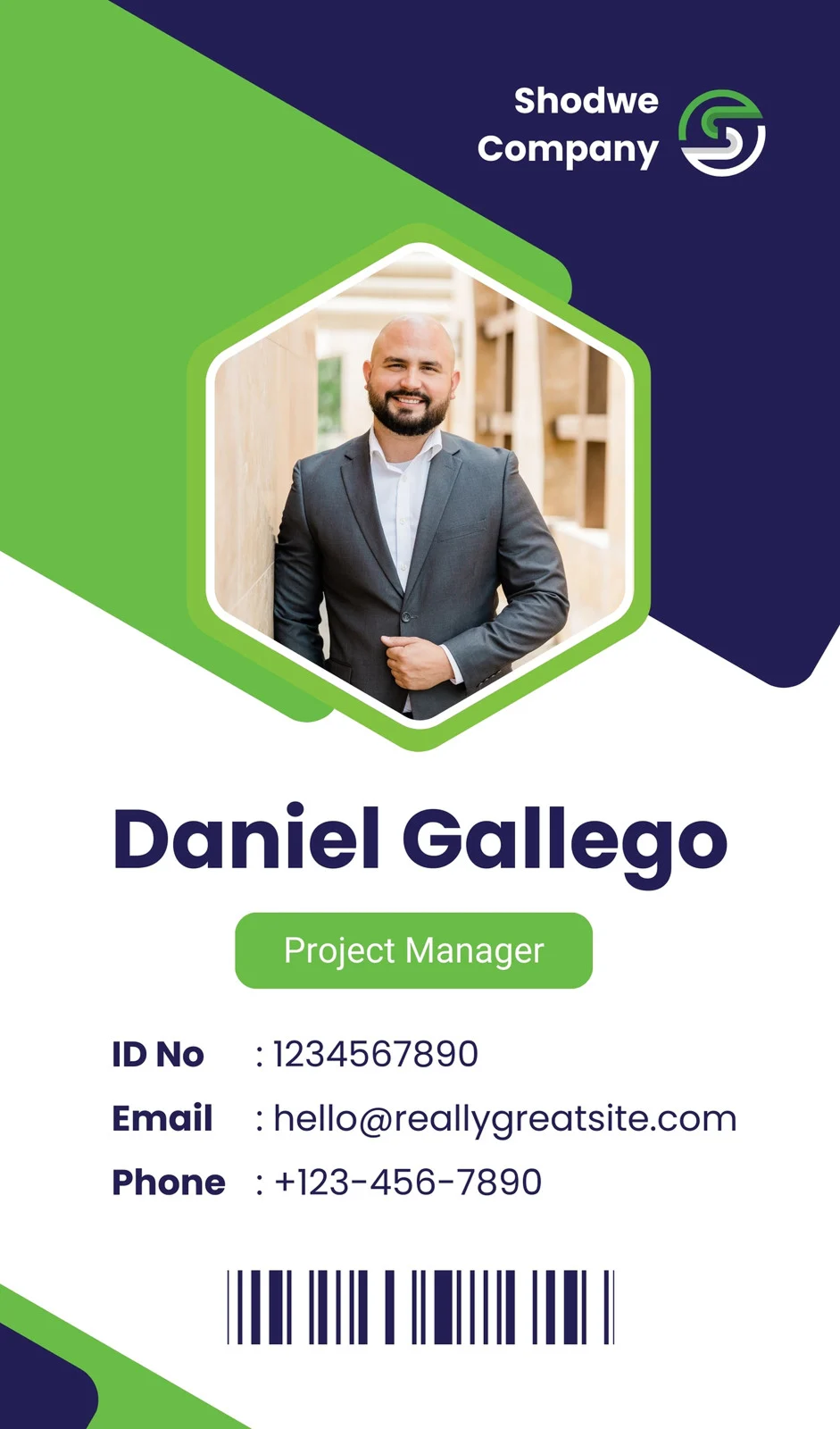 Digital business card example 4