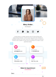 Business card scanning process
